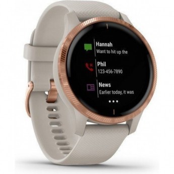 Часы GARMIN VENU песочного цвета с золотистым безелем