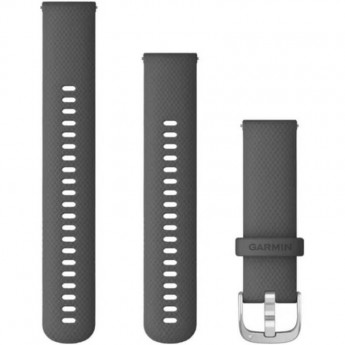 Ремешок сменный GARMIN VIVOACTIVE 4, 22MM BAND, SHADOW GRAY/SILVER Ремешок сменный GARMIN VIVOACTIVE 4, 22MM BAND, SHADOW GRAY/SILVER