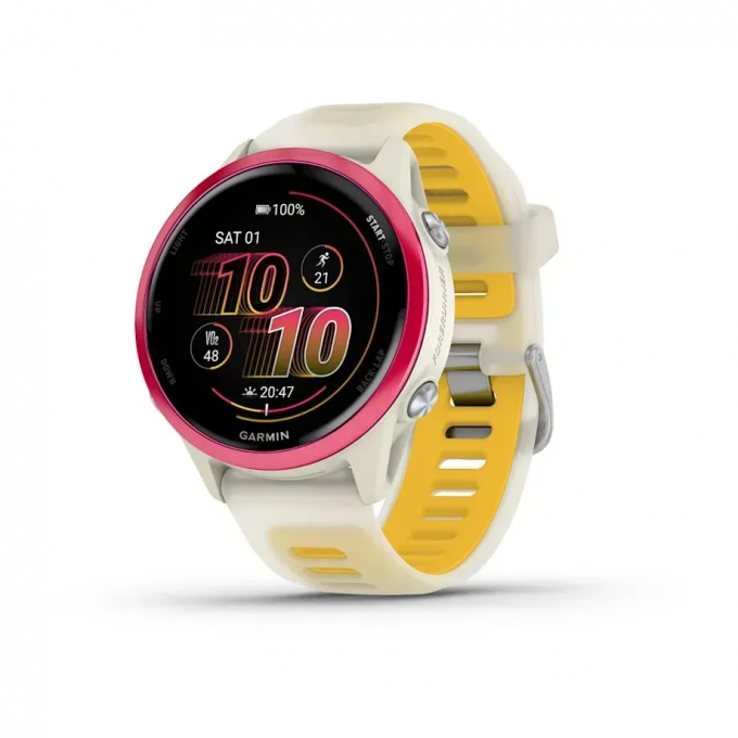 Смарт-часы GARMIN FORERUNNER 570 (42 мм) малиновый алюминий слоновая кость/манго 010-02970-02 Смарт-часы GARMIN FORERUNNER 570 (42 мм) малиновый алюминий слоновая кость/манго 010-02970-02
