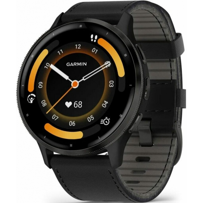 Смарт-часы GARMIN VENU 3 SLATE STAINLESS STEEL BEZEL WITH BLACK CASE AND SILICONE BAND 010-02784-51 Смарт-часы GARMIN VENU 3 SLATE STAINLESS STEEL BEZEL WITH BLACK CASE AND SILICONE BAND 010-02784-51