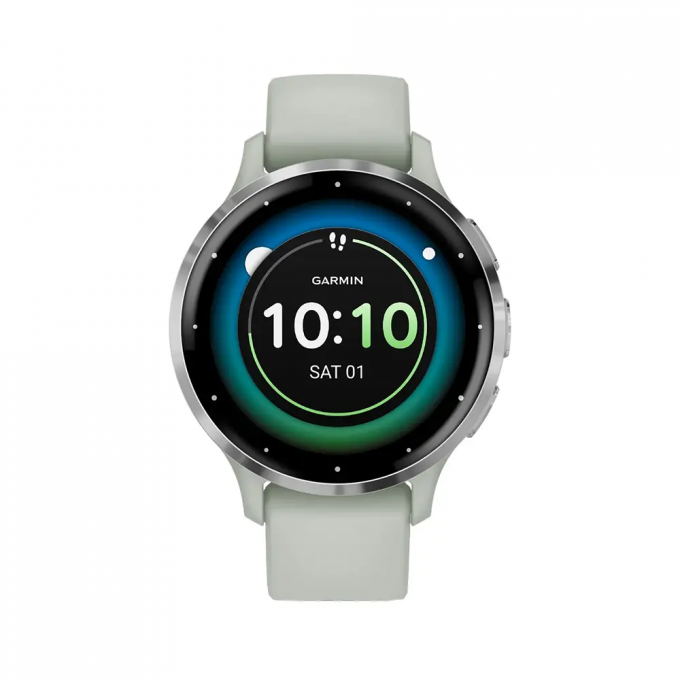 Смарт-часы GARMIN VENU 3S серо-зеленый с серебристым безелем 010-02785-51 Смарт-часы GARMIN VENU 3S серо-зеленый с серебристым безелем 010-02785-51